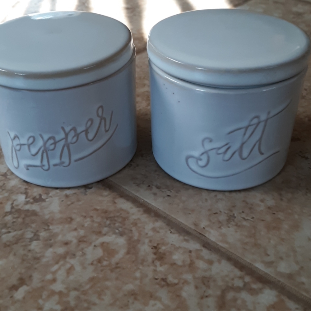 Salt and pepper jars